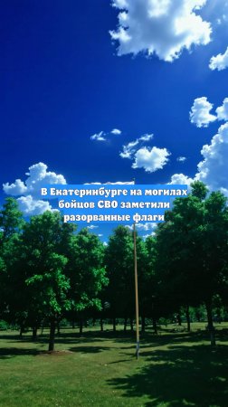 В Екатеринбурге на могилах бойцов СВО заметили разорванные флаги