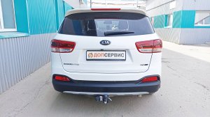 Фаркоп на Kia Sorento Prime / Hyundai Santa Fe IV,  легкосъемный шар под квадрат