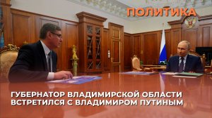 Губернатор Владимирской области встретился с Владимиром Путиным