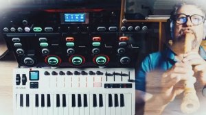 Японская флейта Сякухати и DX7 звуки midi keyboard Mvave smk 37pro