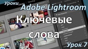 Уроки Lightroom. Урок 7. КЛЮЧЕВЫЕ СЛОВА (тэги) в Adobe LIGHTROOM.