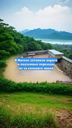 В Москве затопило дороги и подземные переходы из-за сильного ливня