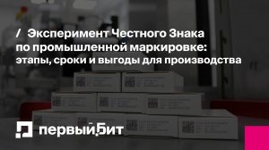 Эксперимент Честного Знака по промышленной маркировке: этапы, сроки и выгоды для производства