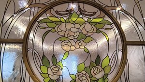 Витражная перегородка в стиле Модерн