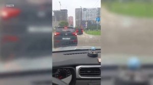 Некоторые районы Москвы подтопило из-за сильных ливней