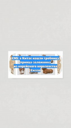 CNS: в Китае нашли гробницу принца-заложника из корейского королевства Силла