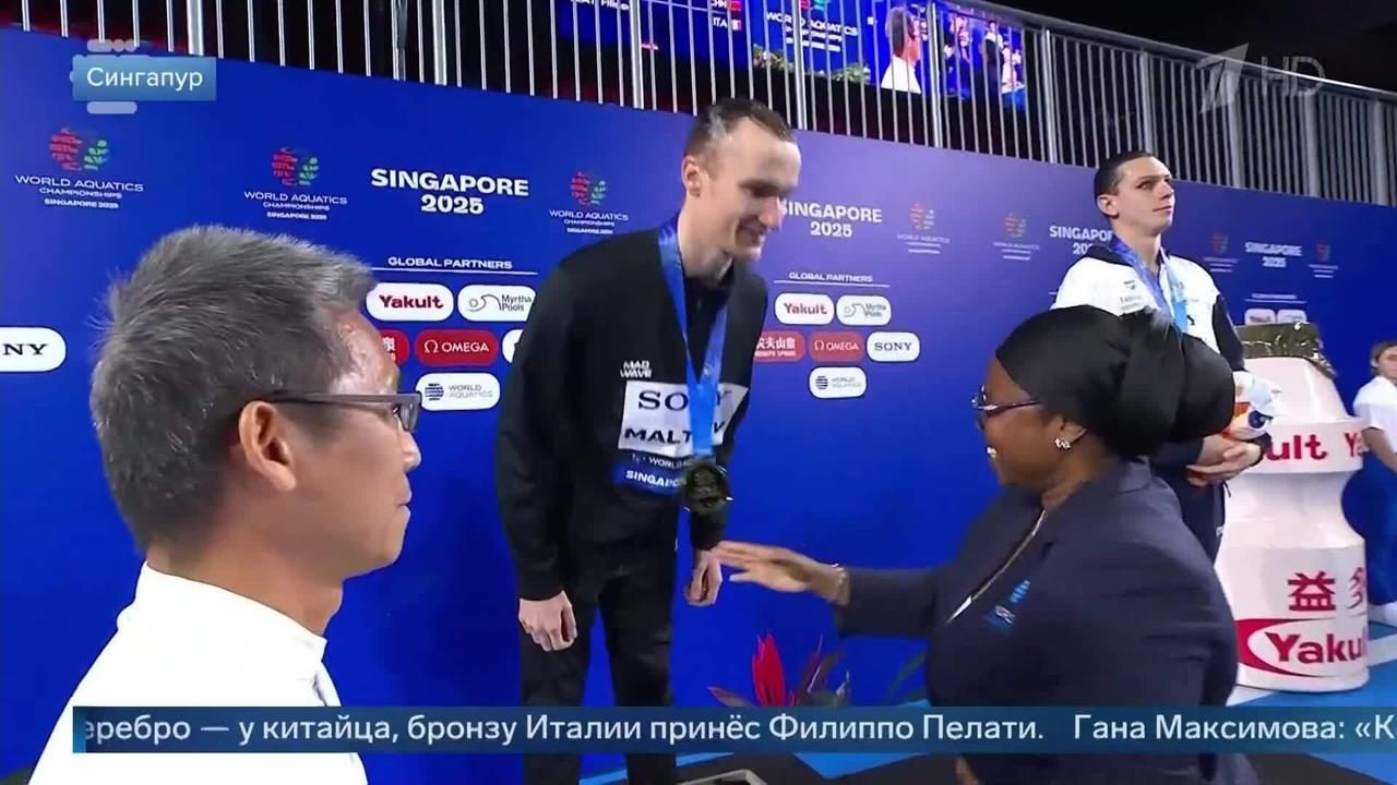 Российский синхронист Мальцев завоевал второе "золото" на чемпионате мира