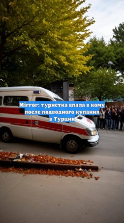 Mirror: туристка впала в кому после подводного купания в Турции