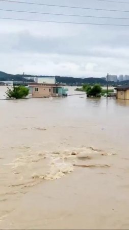 Количество погибших от наводнения в Южной Корее возросло. 18 человек. 💦