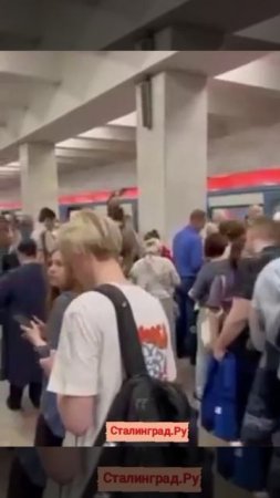 Обстановка в московском метро на Калужско-Рижской линии.