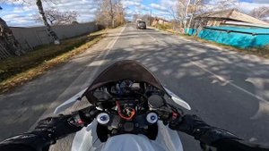 Покатушка на спортивном мотоцикле