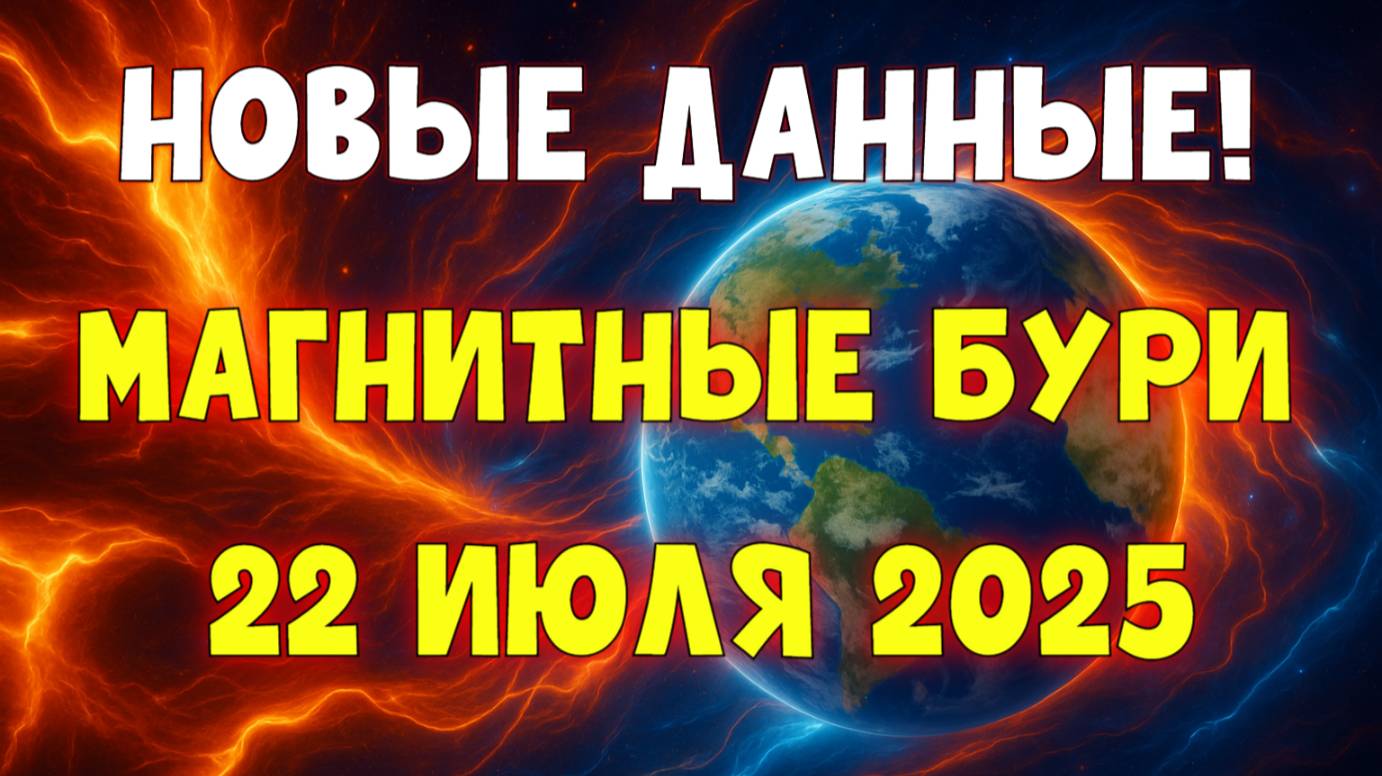 🚨 СРОЧНО! НОВЫЕ ДАННЫЕ! МОЩНАЯ МАГНИТНАЯ БУРЯ 22 ИЮЛЯ 2025 — УДАР ПО ЗДОРОВЬЮ И ТЕХНИКЕ!