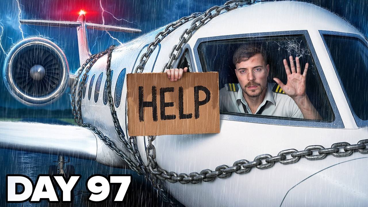 Выживаю 100 Дней В Личном Самолете (Мистер Бист | Mr Beast)