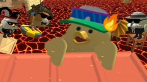 😱Экстремальный челендж ПОЛ ЭТО ЛАВА в Чикен Ган! Кто же ПОБЕДИТ?