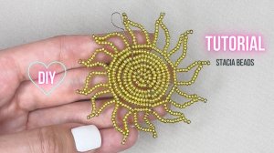Как сделать СОЛНЦЕ из бисера и проволоки. Фигурки из бисера в технике параллельное плетение