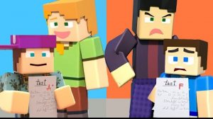 Хорошая семья против плохой - Майнкраф мультфильм