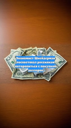Экономист Шнейдерман посоветовал россиянам поторопиться с покупкой долларов