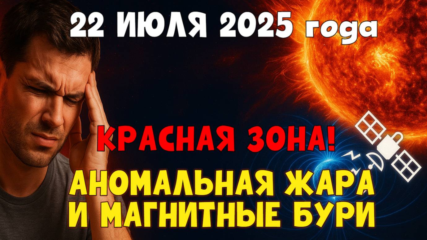 Магнитные бури 22 июля 2025 — как защитить себя? Критический К-индекс и прогноз от астрологов!