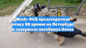 Mash: ФСБ предотвратила атаку 80 дронов на Петербург и задержала пособника Киева