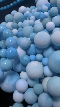 20250720-7 Natural Sterling Treatment Turquoise Bead Strand: Blues Record Grooves on Wrist