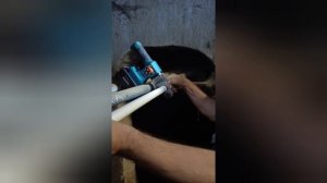 Подвал , ПП труба на ГВС.