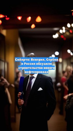 Сийярто: Венгрия, Сербия и Россия обсудили строительство нового нефтепровода