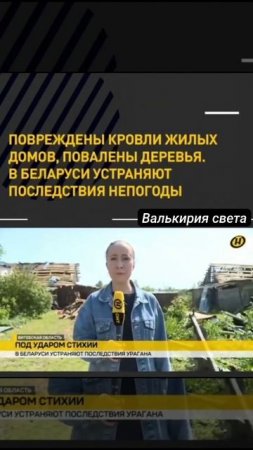 Последствия урагана в Белоруссии.