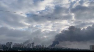 🔴Панорама утреннего Киева после сегодняшнего ракетно-дронового удара ВС РФ🔴✌ZОV✌🤍💙❤️✌
