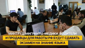 Минтруд: мигранты-медики, водители и продавцы для работы РФ будут сдавать экзамен на знание языка