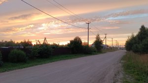 Красивый город Никольск вечером .Вологодская область .