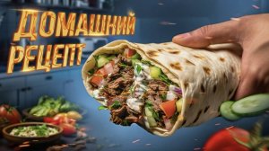 Рецепт очень вкусной шавермы! Домашняя шаурма с курицей!