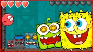 Red Ball 4 Om Nom Mod vs Boss. Красный шарик 4
