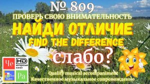 "Найди отличие" / "Spot the Difference" _ выпуск № 809