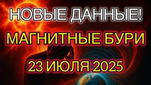 🚨 НОВЫЕ ДАННЫЕ! МАГНИТНЫЕ БУРИ СЕГОДНЯ — 23 ИЮЛЯ 2025! КРАСНЫЙ УРОВЕНЬ! ⚡