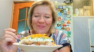 Обалденный салат на завтрак/Закупились/Наготовила