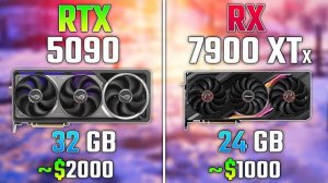 RTX 5090 vs RX 7900 XTX | Test in 7 Games