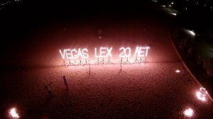 VEGAS LEX 20 ЛЕТ - Огненная надпись