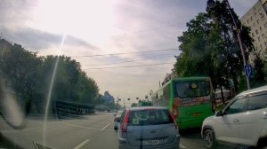 Поездка по улицам Тюмени до бизнес-центра и в посёлок Боровский