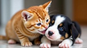 "Кошкин щенок" стихотворение Валентино Берестова для детей. Внеклассное чтение.