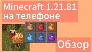 ОБЗОР MINECRAFT 1.21.81 — новые текстуры мобов, мешки