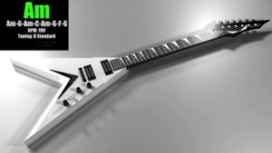 Melodic Heavy Metal Backing Track in Am