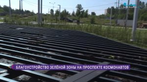 Благоустройство зелёной зоны на проспекте Космонавтов
