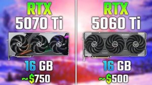 RTX 5070 Ti vs RTX 5060 Ti | Test in 7 Games