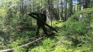 Добрался таки до Зоны / Свалка с Железом в лесу / Металл есть / Поймал Хариуса