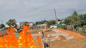 Строительство дома мечты, 1 этап, заливаем стяжку