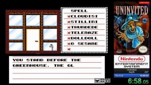 Uninvited (NES) Speedrun in 12m 10s