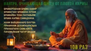 Слушайте эту мантру при приготовлении/приеме пищи. Брахмарпанам мантра 108 раз. См. описание ☘️