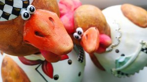 🐔 Курочки 👨🍳 поварята из 🎃 тыкв. Осенний декор для кухни