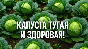 Капуста без пустот и гнили! Просто полей вот так в июле-августе!