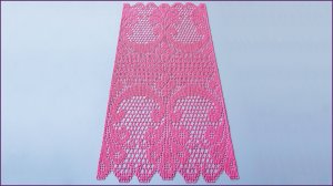 Филейная салфетка крючком. Часть 8.